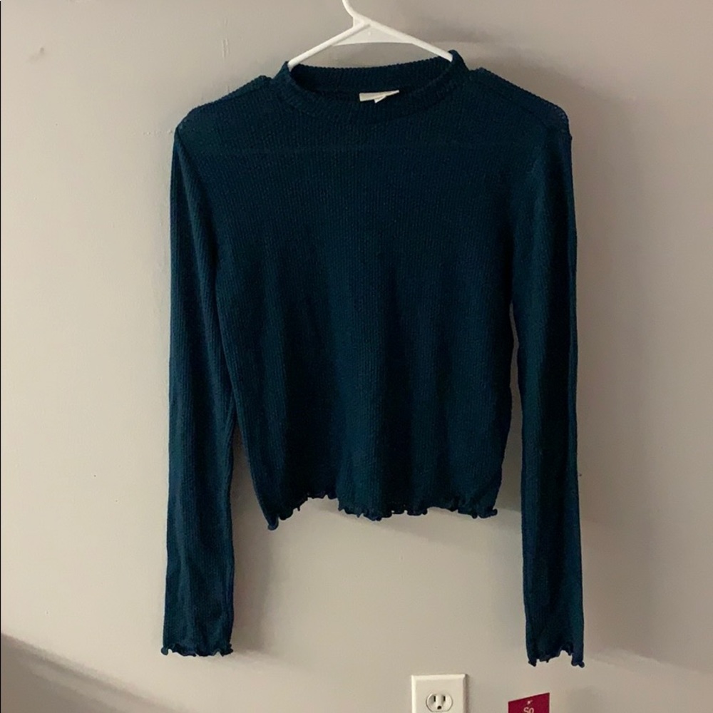 comfy blue sweater